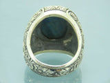 Turkish Handmade Jewelry 925 Sterling Silver Labradorite Stone Men's Rings