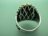 Turkish Handmade Jewelry 925 Sterling Silver Onyx Stone Mens Rings