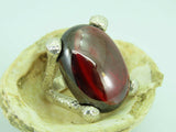 Turkish Handmade Jewelry 925 Sterling Silver Ruby Stone Mens Rings