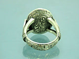 Turkish Handmade Jewelry 925 Sterling Silver Peridot Stone Men's Rings