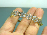 Turkish Handmade Jewelry 925 Sterling Silver Zircon Stone Womens Bangle
