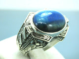 Turkish Handmade Jewelry 925 Sterling Silver Labradorite Stone Men's Rings