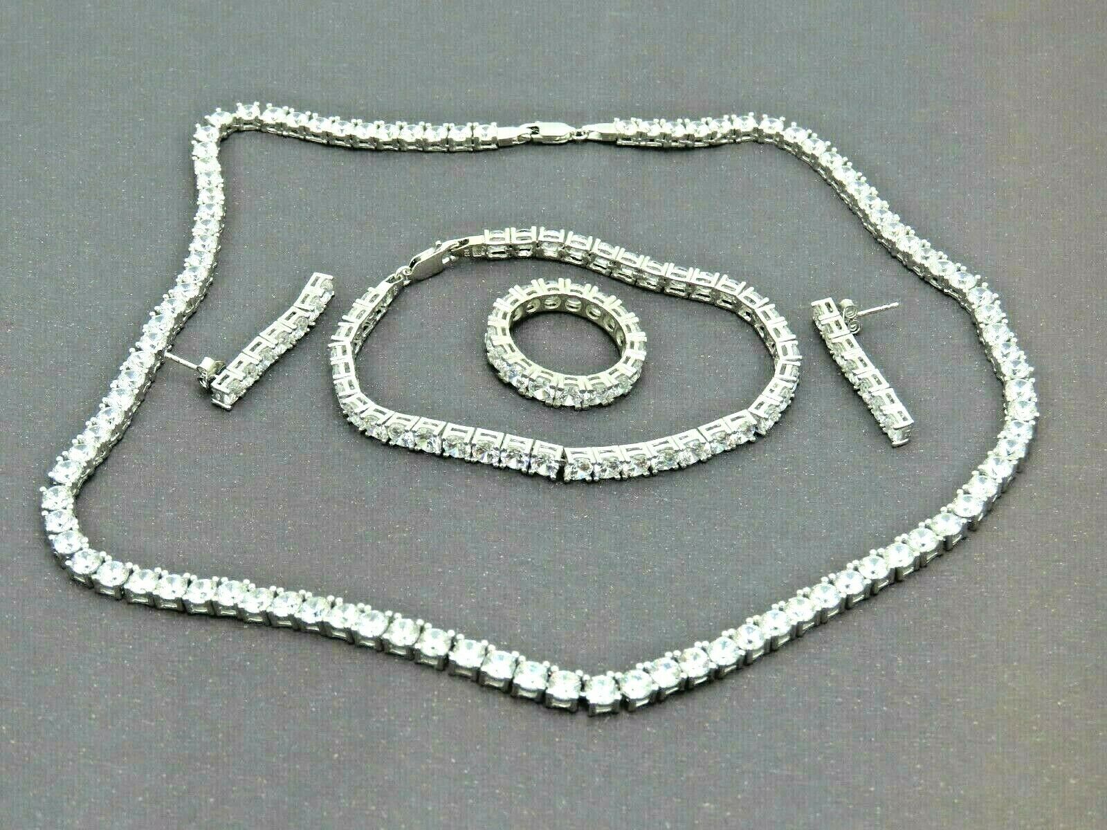 925 Sterling Silver Chain Ring Set