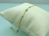 Turkish Handmade Jewelry 925 Sterling Silver Evil Eye Stone Womens Bracelet