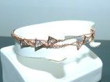 Turkish Handmade Jewelry 925 Sterling Silver Zircon Stone Womens Bracelet