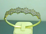 Turkish Handmade Jewelry 925 Sterling Silver Zircon Stone Womens Bangle