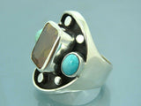 Turkish Handmade Jewelry 925 Sterling Silver Citrine Stone Mens Rings