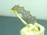 Turkish Handmade Jewelry 925 Sterling Silver Zircon Stone Womens Bangle