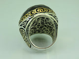 Turkish Handmade Jewelry 925 Sterling Silver Onyx Stone Mens Rings