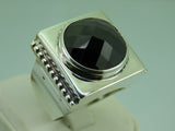 Turkish Handmade Jewelry 925 Sterling Silver Onyx Stone Mens Rings