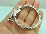 Turkish Handmade Jewelry 925 Sterling Silver Braid Design Mens Bracelets