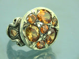Turkish Handmade Jewelry 925 Sterling Silver Quartz Stone Mens Rings