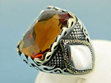Turkish Handmade Jewelry 925 Sterling Silver Alexandrite Stone Mens Rings