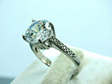 Turkish Handmade Jewelry 925 Sterling Silver Zircon Stone Women Ring Sz 8