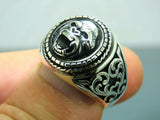 Turkish Hanmade 925 Sterling Silver Gorilla Design Mens Rings