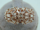 Turkish Handmade Jewelry 925 Sterling Silver Zircon Stone Women Ring Sz 8