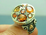 Turkish Handmade Jewelry 925 Sterling Silver Quartz Stone Mens Rings