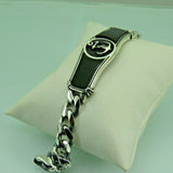 Turkish Handmade Jewelry 925 Sterling Silver Onyx Stone Mens Bracelets