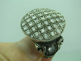 Turkish Handmade Jewelry 925 Sterling Silver Zircon Stone Mens Rings