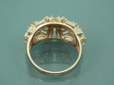 Turkish Handmade Jewelry 925 Sterling Silver Zircon Stone Women Ring Sz 8