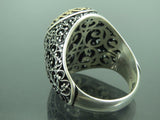Turkish Handmade Jewelry 925 Sterling Silver Handcrafted Design Mens Rings