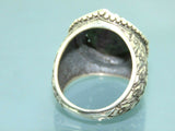 Turkish Handmade Jewelry 925 Sterling Silver Bloodstone Mens Rings