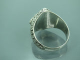 Turkish Handmade Jewelry 925 Sterling Silver Aventurine Stone Mens Rings
