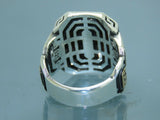 Turkish Handmade Jewelry 925 Sterling Silver Tiger's Eye Stone Mens Rings