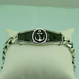 Turkish Handmade Jewelry 925 Sterling Silver Onyx Stone Mens Bracelets