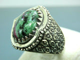 Turkish Handmade Jewelry 925 Sterling Silver Bloodstone Mens Rings