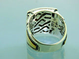 Turkish Handmade Jewelry 925 Sterling Silver Tiger's Eye Stone Mens Rings