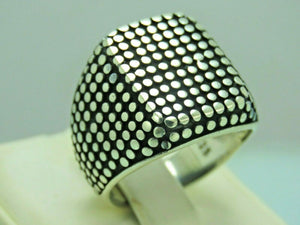 Turkish Handmade Jewelry 925 Sterling Silver Ottoman Design Men's Rings