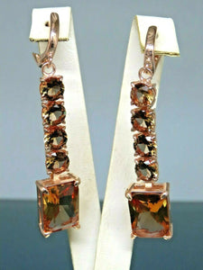 Turkish Handmade Jewelry 925 Sterling Silver Alexandrite Stone Women Earrings