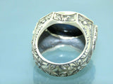 Turkish Handmade Jewelry 925 Sterling Silver Labradorite Stone Men's Rings