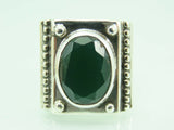 Turkish Handmade Jewelry 925 Sterling Silver Onyx Stone Mens Rings