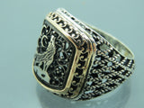 Turkish Handmade Jewelry 925 Sterling Silver Asena Desing Mens Rings