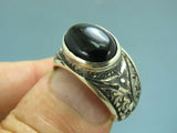 Turkish Handmade Jewelry 925 Sterling Silver Onyx Stone Mens Rings