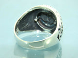 Turkish Handmade Jewelry 925 Sterling Silver Anchor Design Engraved Mens Rings