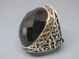 Turkish Handmade Jewelry 925 Sterling Silver Onyx Stone Mens Rings