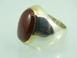 Turkish Handmade Jewelry 925 Sterling Silver Agate Stone Mens Rings