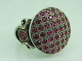 Turkish Handmade Jewelry 925 Sterling Silver Ruby Stone Mens Rings