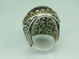 Turkish Handmade Jewelry 925 Sterling Silver Emerald Stone Mens Rings