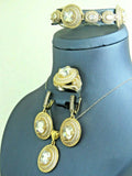 Turkish Handmade Jewelry 925 Sterling Silver Zircon Stone Women Set
