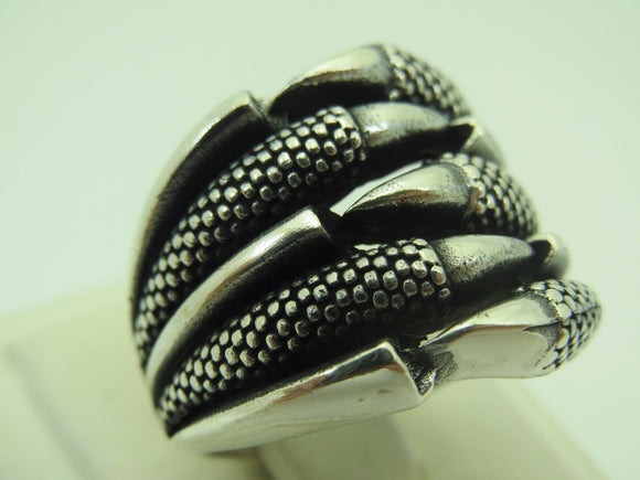 Turkish Handmade Jewelry 925 Sterling Silver Claw Design Mens Rings