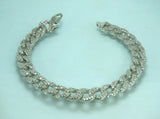 Turkish Handmade Jewelry 925 Sterling Silver Zircon Stone Womens Bracelet