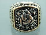 Turkish Handmade Jewelry 925 Sterling Silver Comet Desing Mens Rings