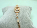 Turkish Handmade Jewelry 925 Sterling Silver Zircon Stone Womens Bracelet
