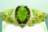 Turkish Handmade Jewelry 925 Sterling Silver Alexandrite Stone Womens Bangle