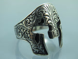 Turkish Handmade Jewelry 925 Sterling Silver Gladiator Design Mens Rings