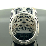 Turkish Handmade Jewelry 925 Sterling Silver Emerald Stone Mens Rings
